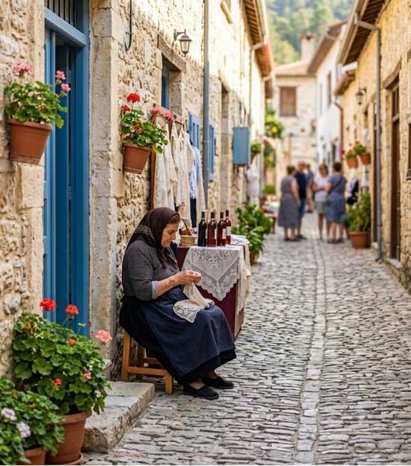 Authentic Village Life in Omodos