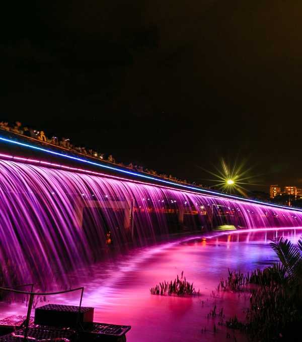 Dubai Water Canal Waterfall