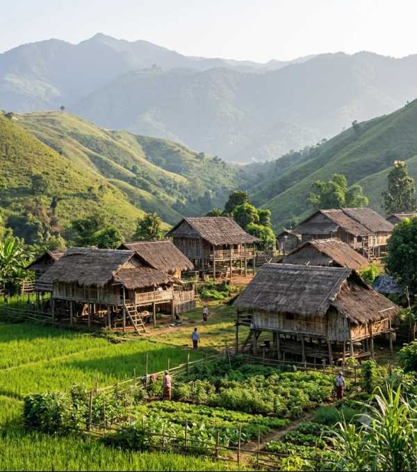 Rural village in Kayah State