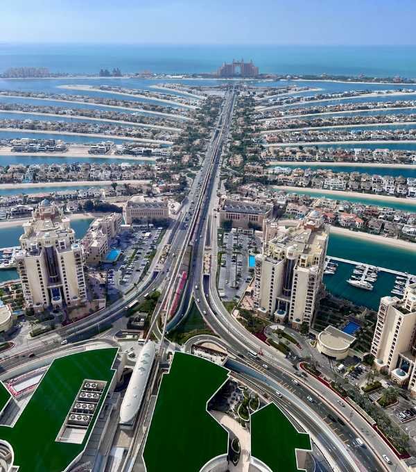 Palm Jumeirah Aerial Island