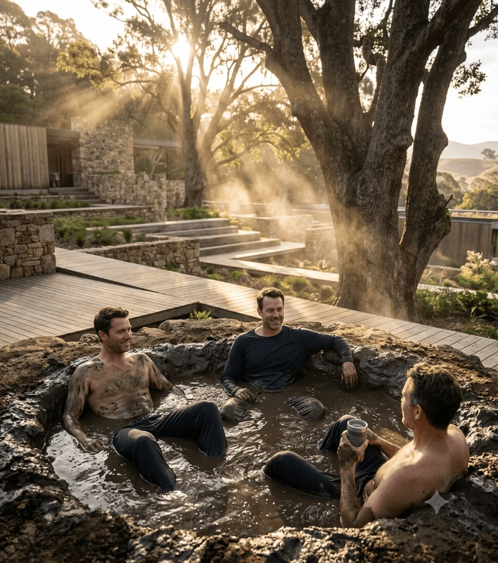 mud bathing