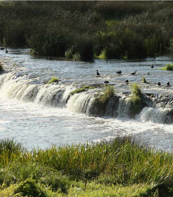 Waterfall on the Vente river